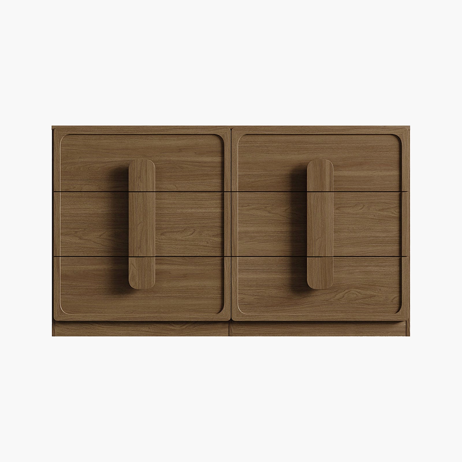 Arcus 6 Drawers Dresser with Arched Handles